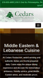 Mobile Screenshot of cedarsrestaurant.com